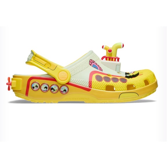 Crocs Beatles Yellow Submarine Classic Clogs Men's 8 Women's 10 - Picture 2 of 6